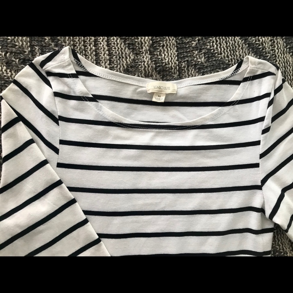 M black and white mini dress